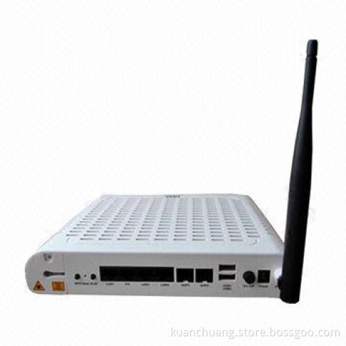 EPON ONU, ZXA10 F422, 4 Ethernet + 2 voice + 1 WLAN Port, English Firmware, SIP or H.248, Original